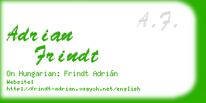 adrian frindt business card